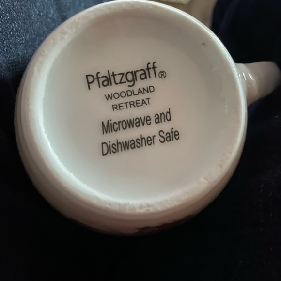 Pfaltzgraff Woodland Retreat Set of 4 coffee mugs EUC Deer Rustic  🦌 - Picture 3 of 9